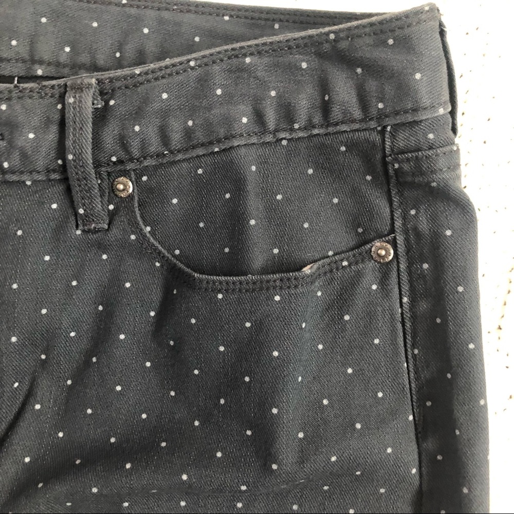 Gap 10 gray denim polka dot jean skirt EUC - Picture 4 of 8